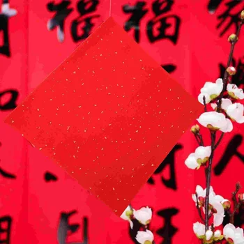 40 Листов бумаги для китайской каллиграфии, написанной от руки на бумаге Сюань, Рис Фу, иероглиф, наклейка на дверь, Пустая наклейка на стену