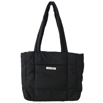 Женская сумка-тоут на молнии, повседневная сумка-бродяга с подкладкой, Вместительная Универсальная Мягкая женская сумка для поездок на работу