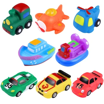 Игрушки для купания в автомобиле Плавающие младенцы во время купания Звук 