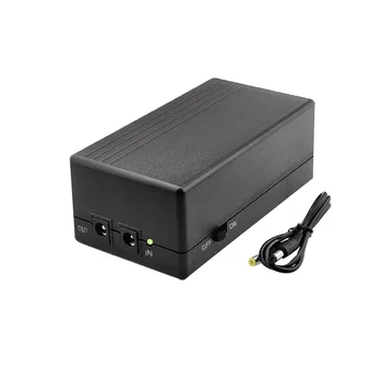 Источник бесперебойного питания 12V 2A, мини-ИБП, резервная батарея емкостью 12000 мАч для видеонаблюдения и аварийного питания WiFi-маршрутизатора